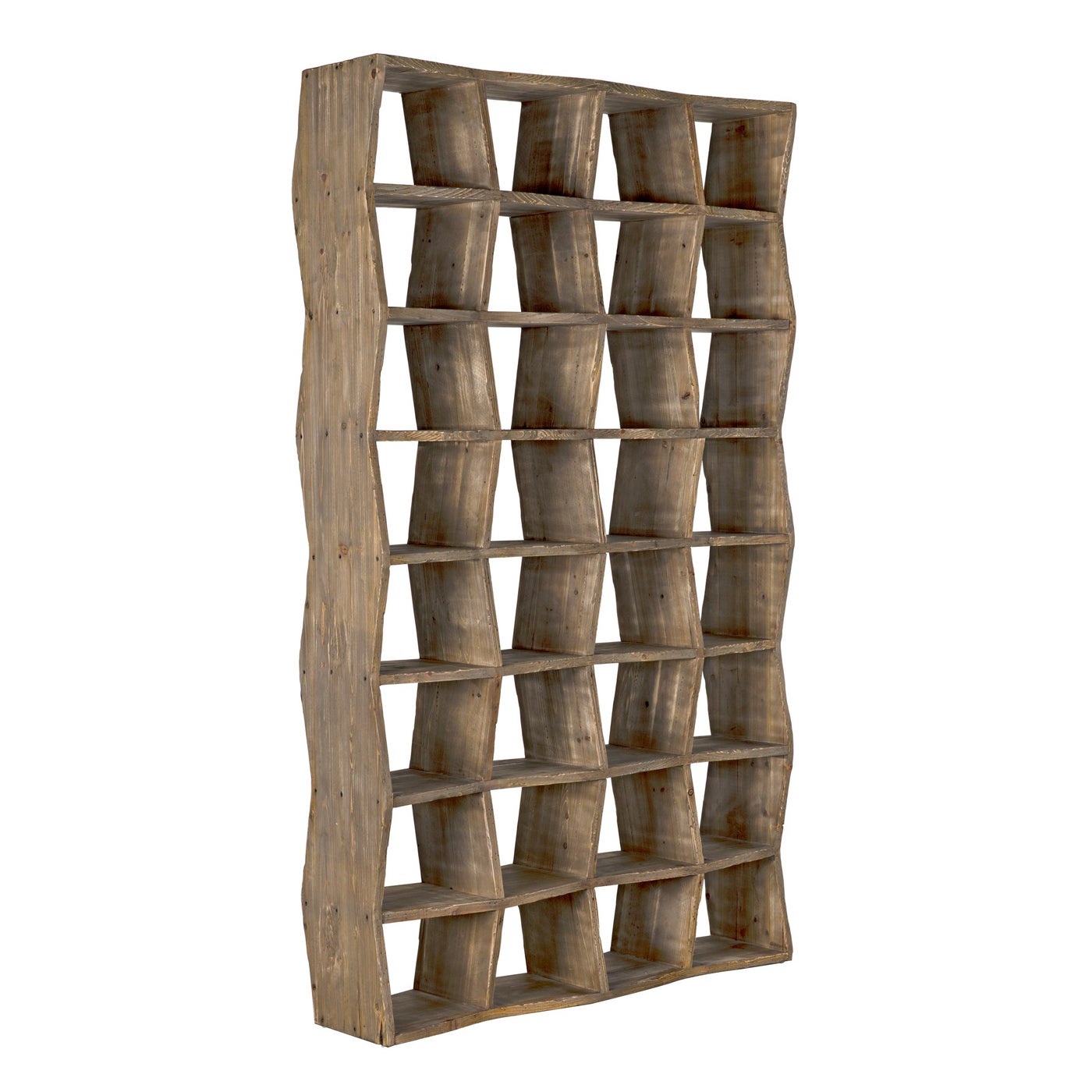 Zig-Zag Bookcase-Noir-NOIR-GBCS139OW-Bookcases & Cabinets-1-France and Son
