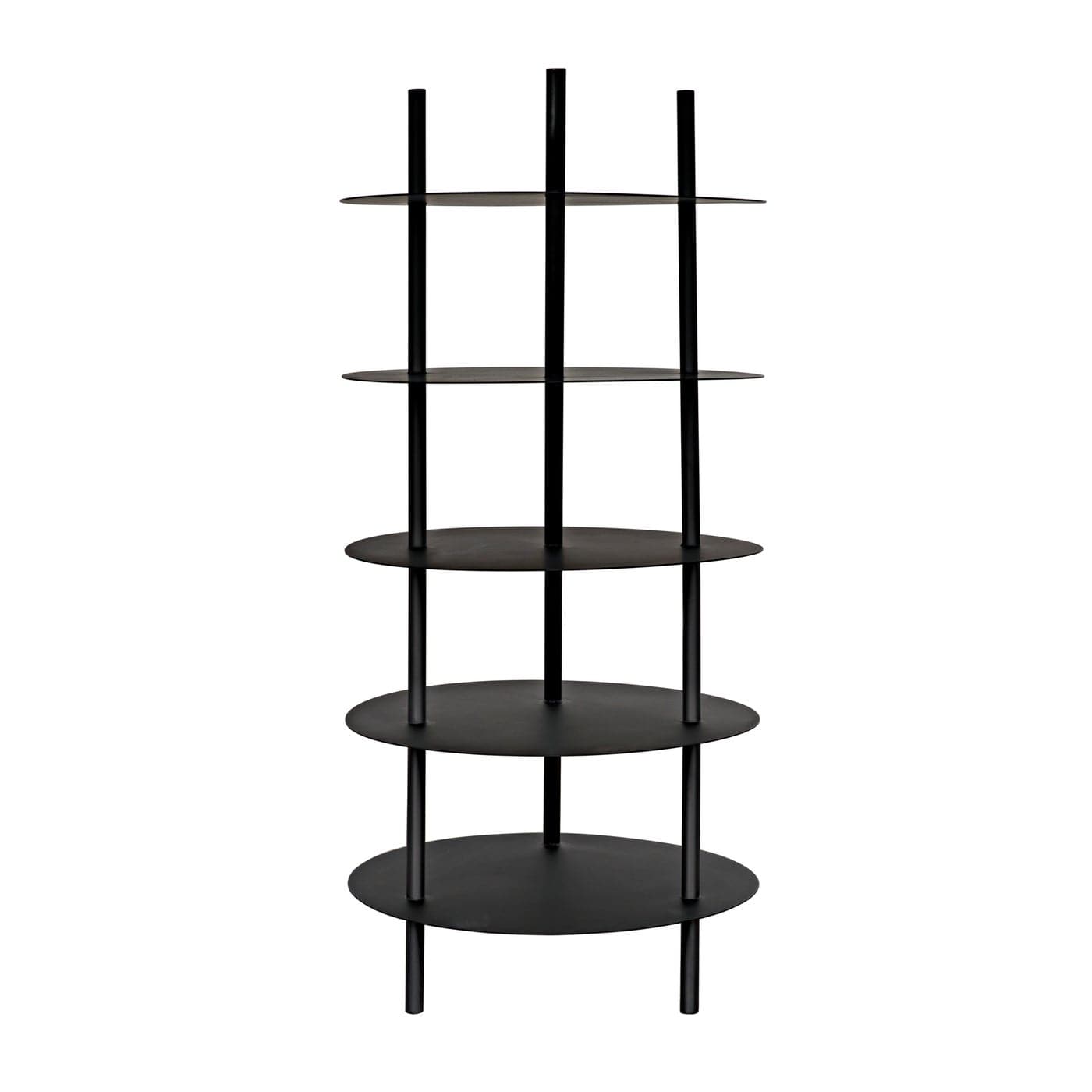 Gautama Shelf - Black Metal-Noir-NOIR-GBCS242MTB-Bookcases & Cabinets-2-France and Son