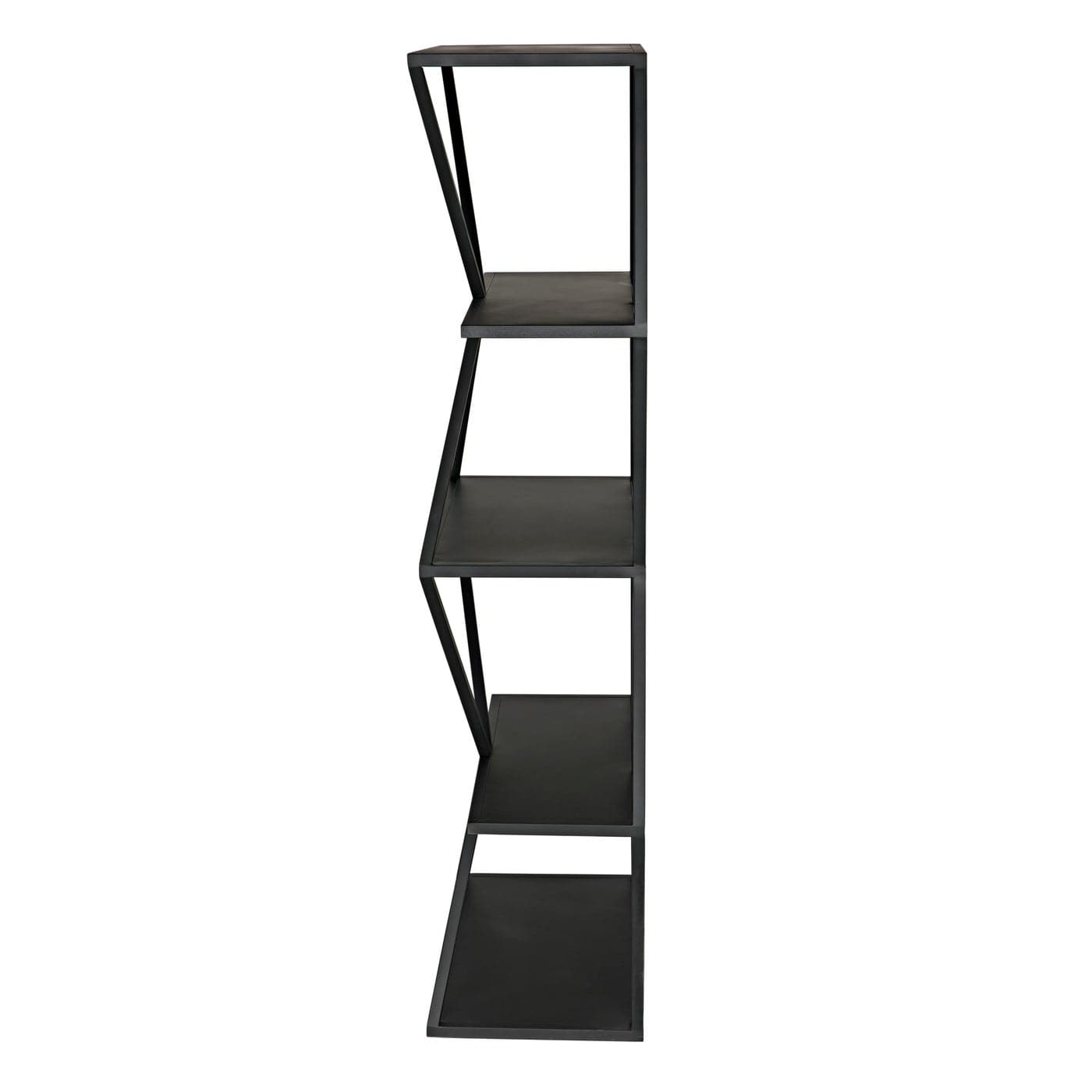 Sutro Shelf Black Steel-Noir-NOIR-GBCS246MTB-Bookcases & Cabinets-3-France and Son