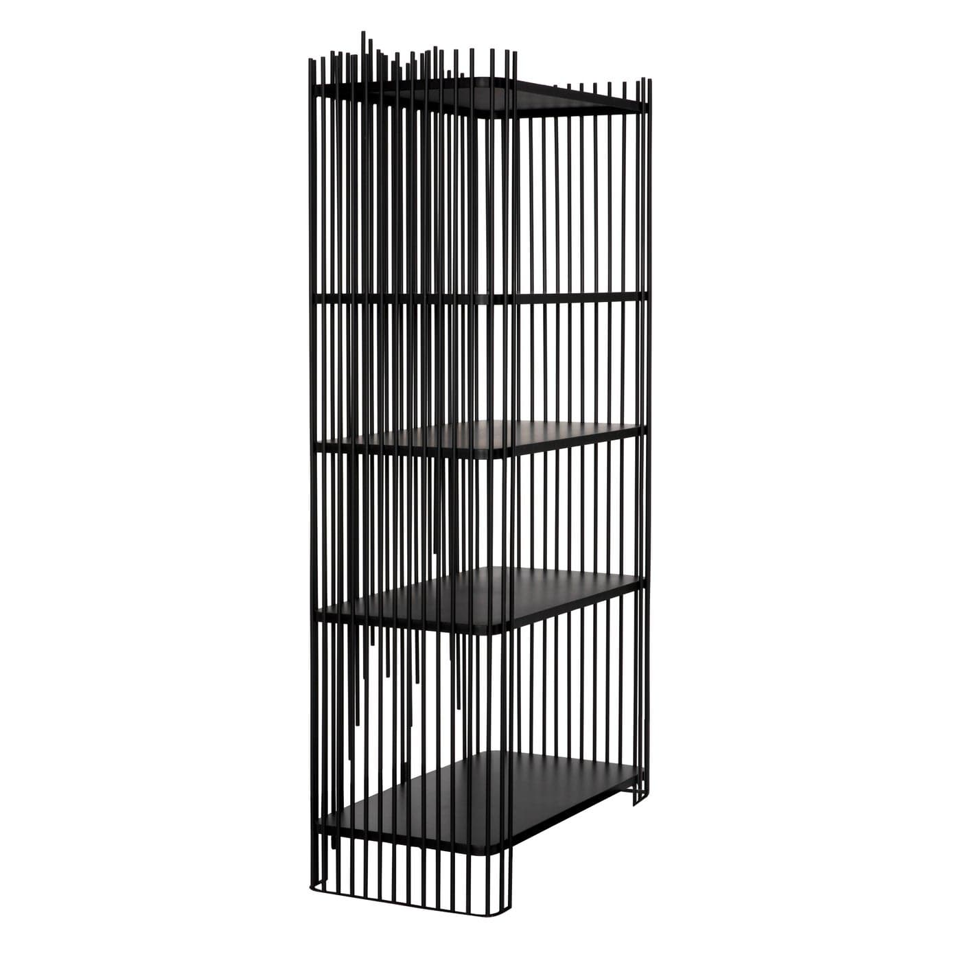 Mila Bookcase-Noir-NOIR-GBCS253MTB-Bookcases & Cabinets-3-France and Son