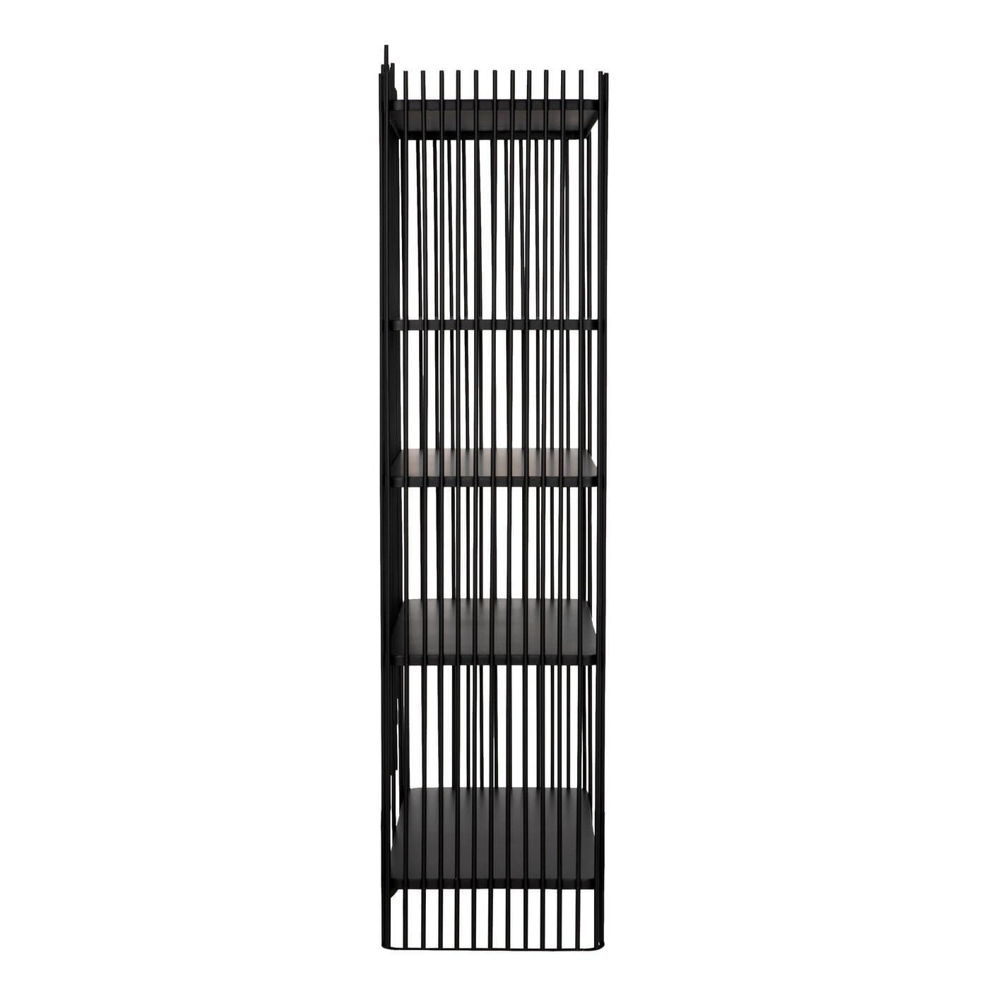 Mila Bookcase-Noir-NOIR-GBCS253MTB-Bookcases & Cabinets-4-France and Son