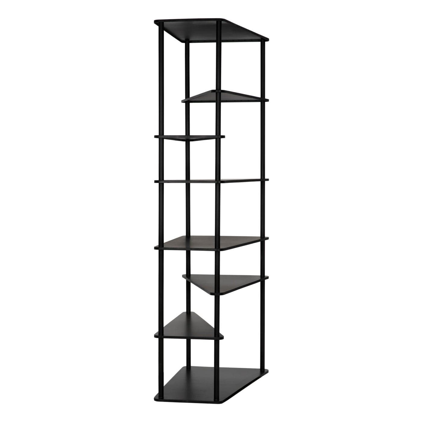 Everest Bookcase II-Noir-NOIR-GBCS254MTB-Bookcases & Cabinets-3-France and Son