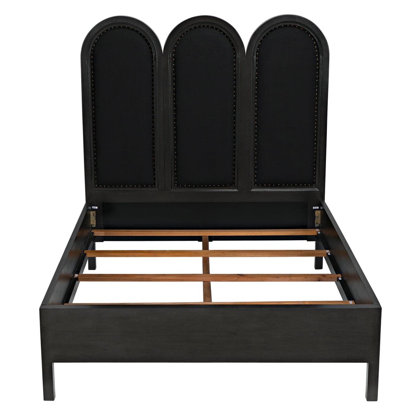 Arch Bed - Queen-Noir-NOIR-GBED137QP-Beds-2-France and Son