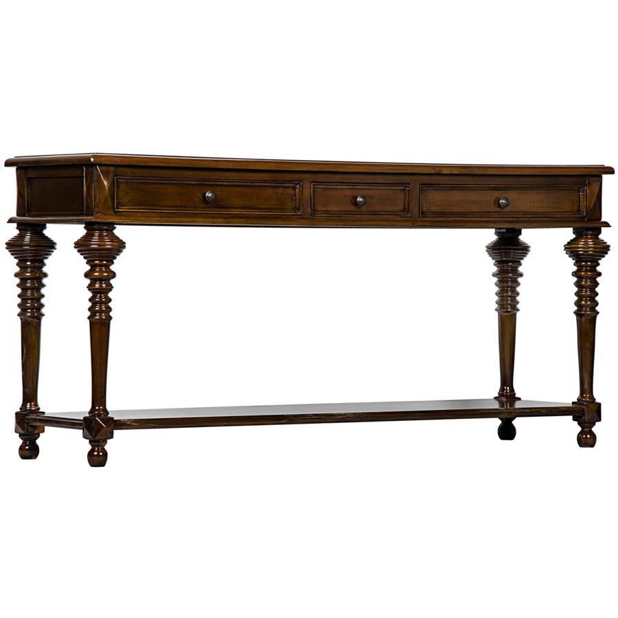 Colonial Sofa Table-Noir-NOIR-GCON102-Console TablesBlack-3-France and Son