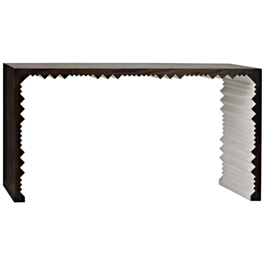 Nelson Console-Noir-NOIR-GCON160-Console TablesDark Walnut & White Finish-7-France and Son