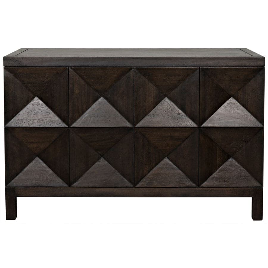 Quadrant 2 Door Sideboard-Noir-NOIR-GCON231EB-2-Sideboards & CredenzasEbony Walnut-4-France and Son