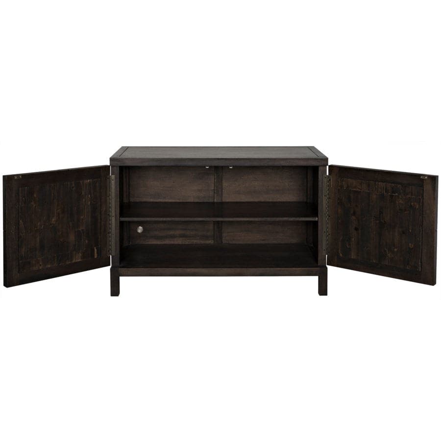 Quadrant 2 Door Sideboard-Noir-NOIR-GCON231EB-2-Sideboards & CredenzasEbony Walnut-5-France and Son