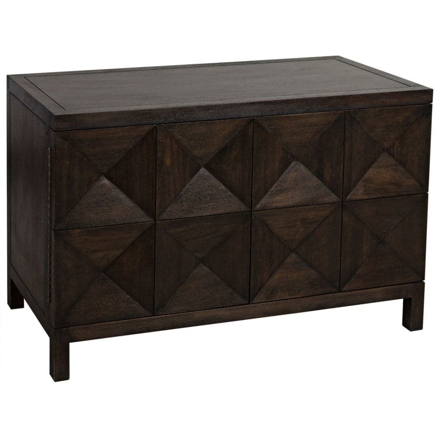 Quadrant 2 Door Sideboard-Noir-NOIR-GCON231EB-2-Sideboards & CredenzasEbony Walnut-1-France and Son