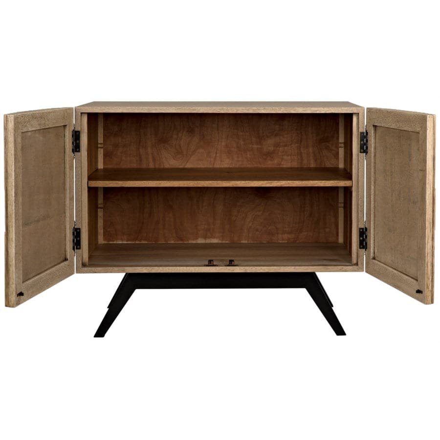 Illusion Single Sideboard-Noir-NOIR-GCON244BW-1-Sideboards & CredenzasBleached Walnut-3-France and Son