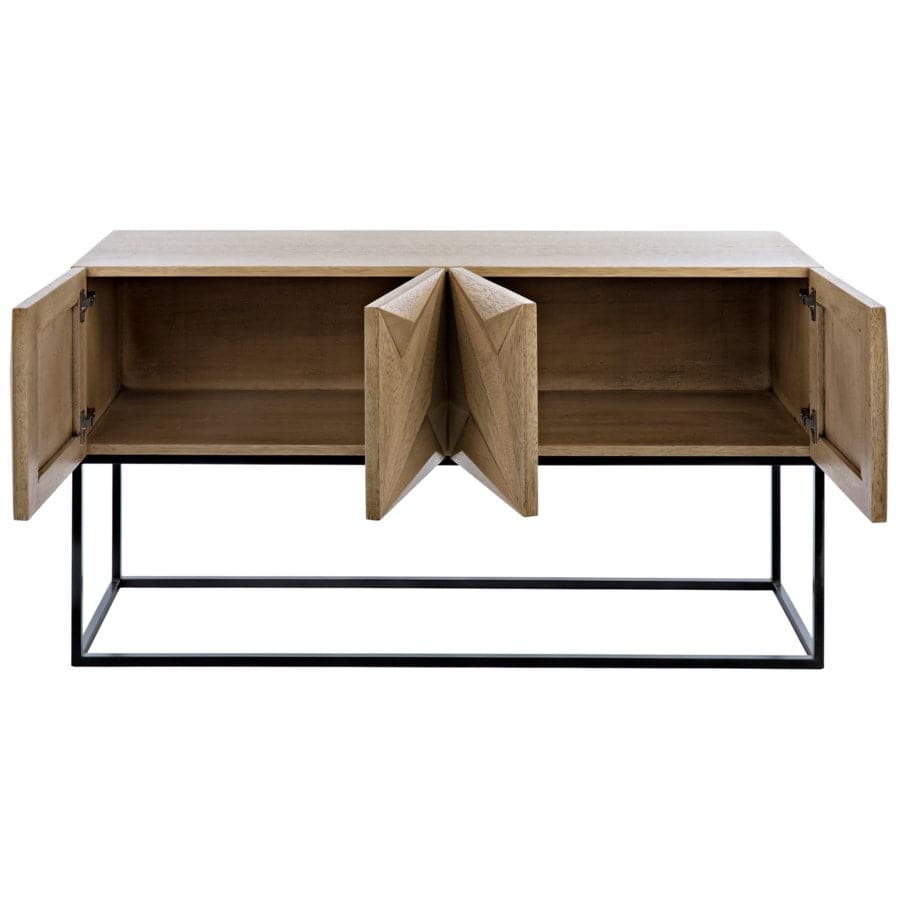 Zurich Console-Noir-NOIR-GCON262BW-Sideboards & CredenzasBleached Walnut-4-France and Son