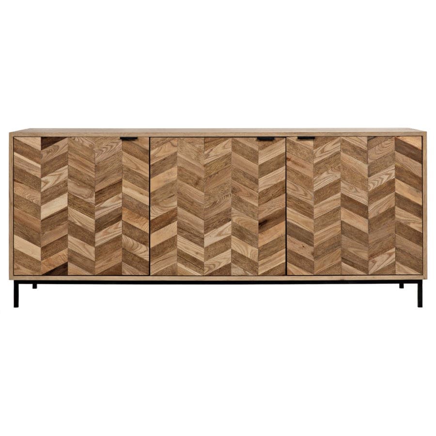 Herringbone Sideboard-Noir-NOIR-GCON270MTB-Sideboards & Credenzas-2-France and Son