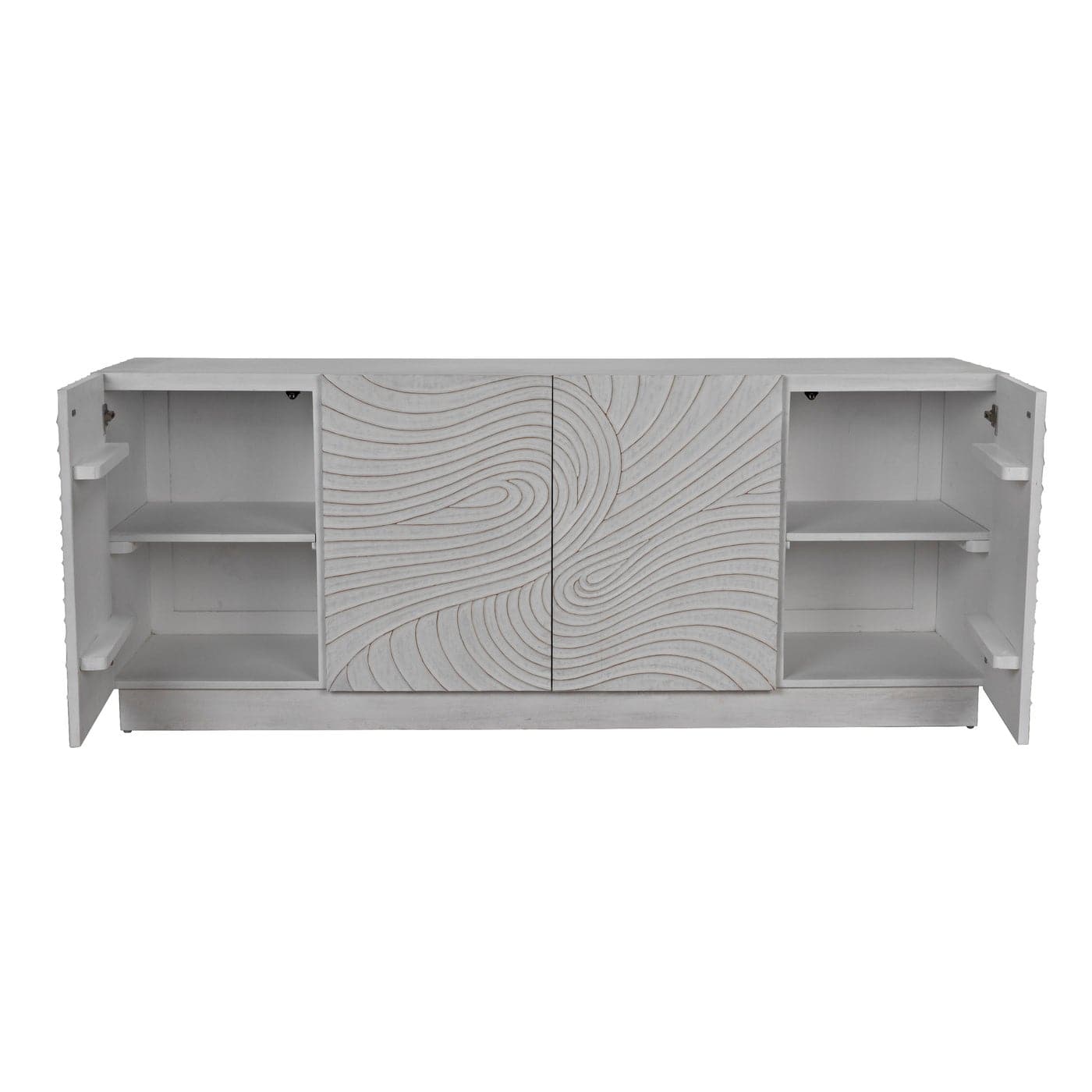 Cavalier Sideboard - White Wash-Noir-NOIR-GCON333WH-Sideboards & Credenzas-4-France and Son