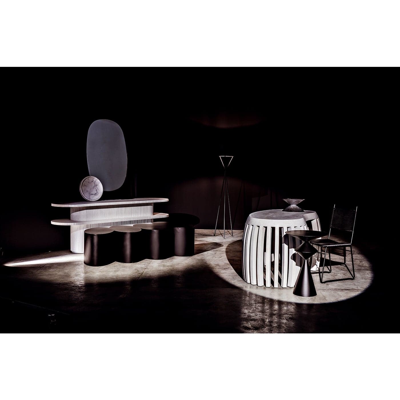 Parker Console - White Wash-Noir-NOIR-GCON360WH-Console Tables-2-France and Son