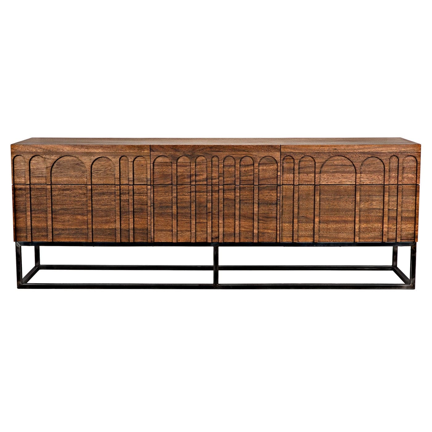 Casanova Sideboard - Dark Walnut-Noir-NOIR-GCON405DW-Sideboards & Credenzas-3-France and Son