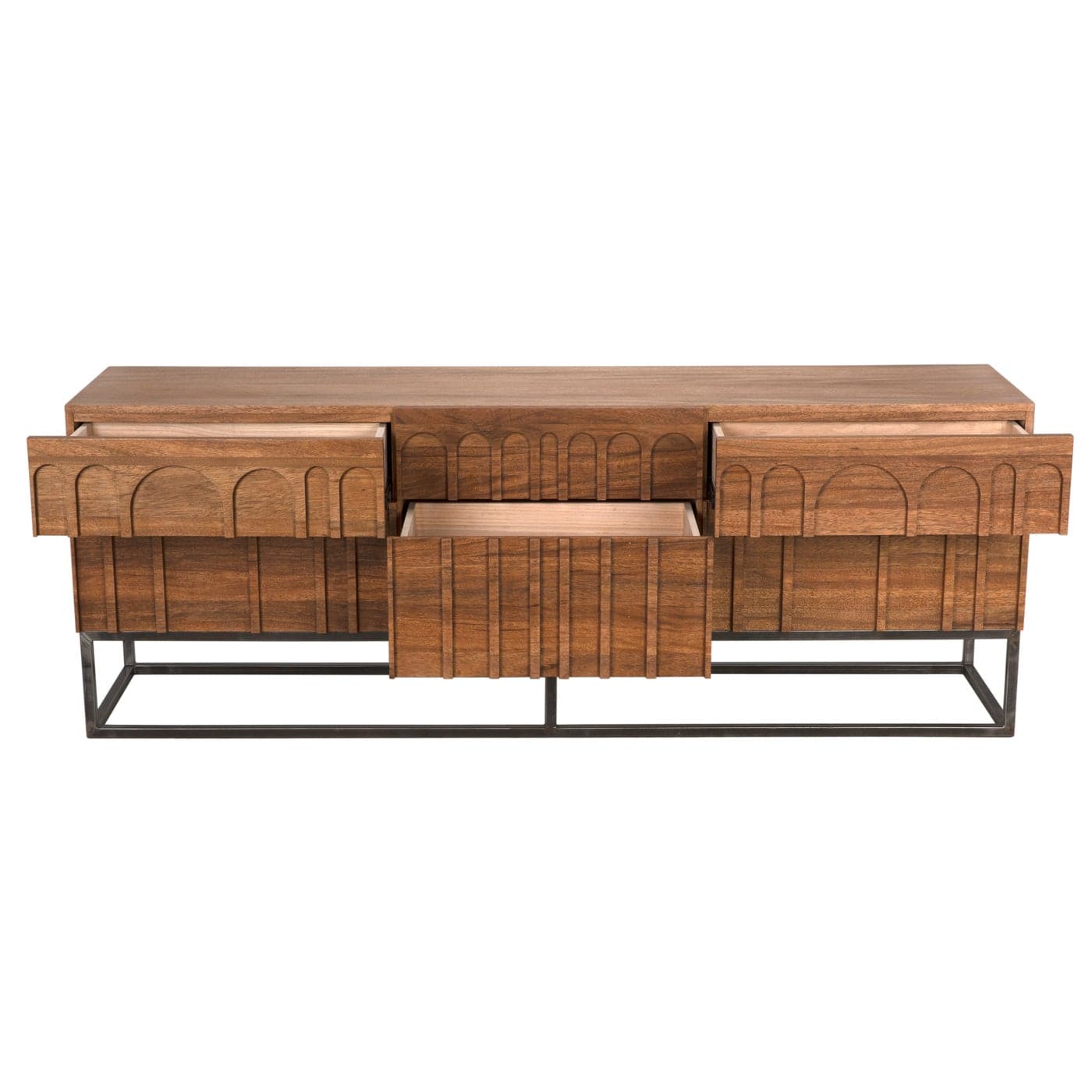 Casanova Sideboard - Dark Walnut-Noir-NOIR-GCON405DW-Sideboards & Credenzas-4-France and Son