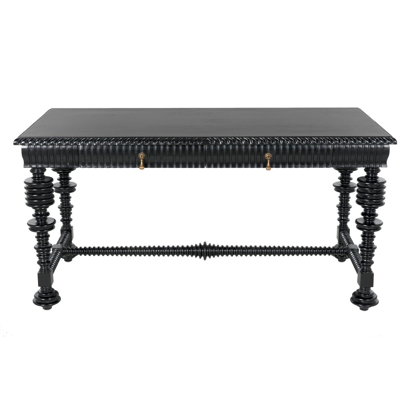 Portuguese Desk, Small (60")-Noir-NOIR-GDES115HB-S-DesksBlack-7-France and Son