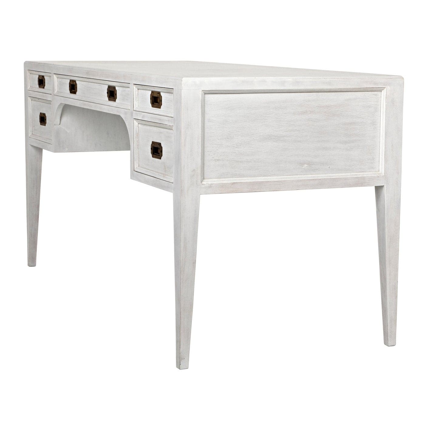 Africa Desk - White Wash-Noir-NOIR-GDES174WH-Desks-6-France and Son