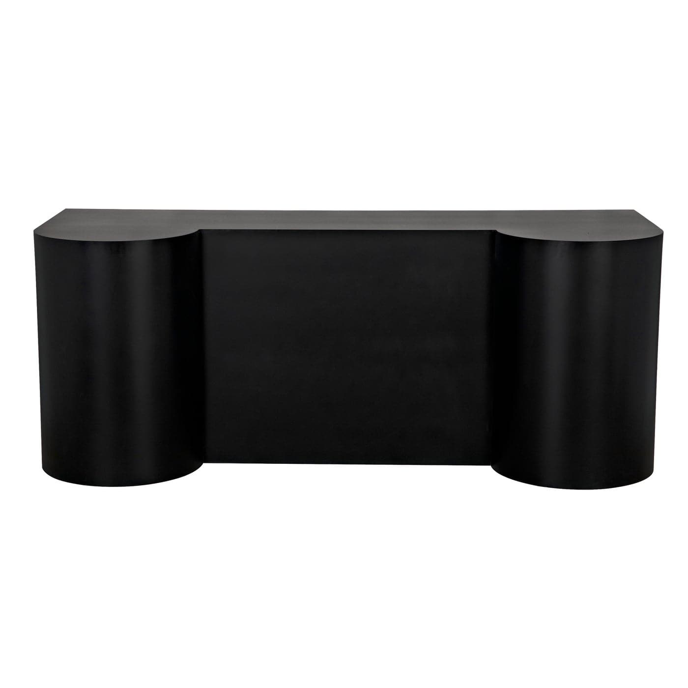 Concierge Desk - Black Steel-Noir-NOIR-GDES197MTB-Desks-3-France and Son