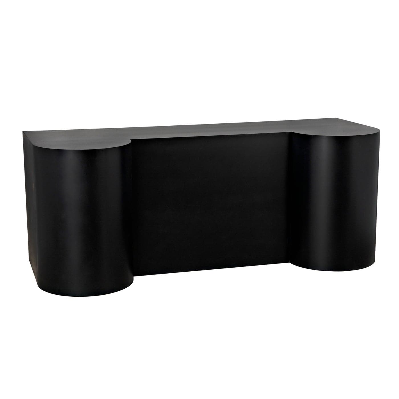 Concierge Desk - Black Steel-Noir-NOIR-GDES197MTB-Desks-4-France and Son