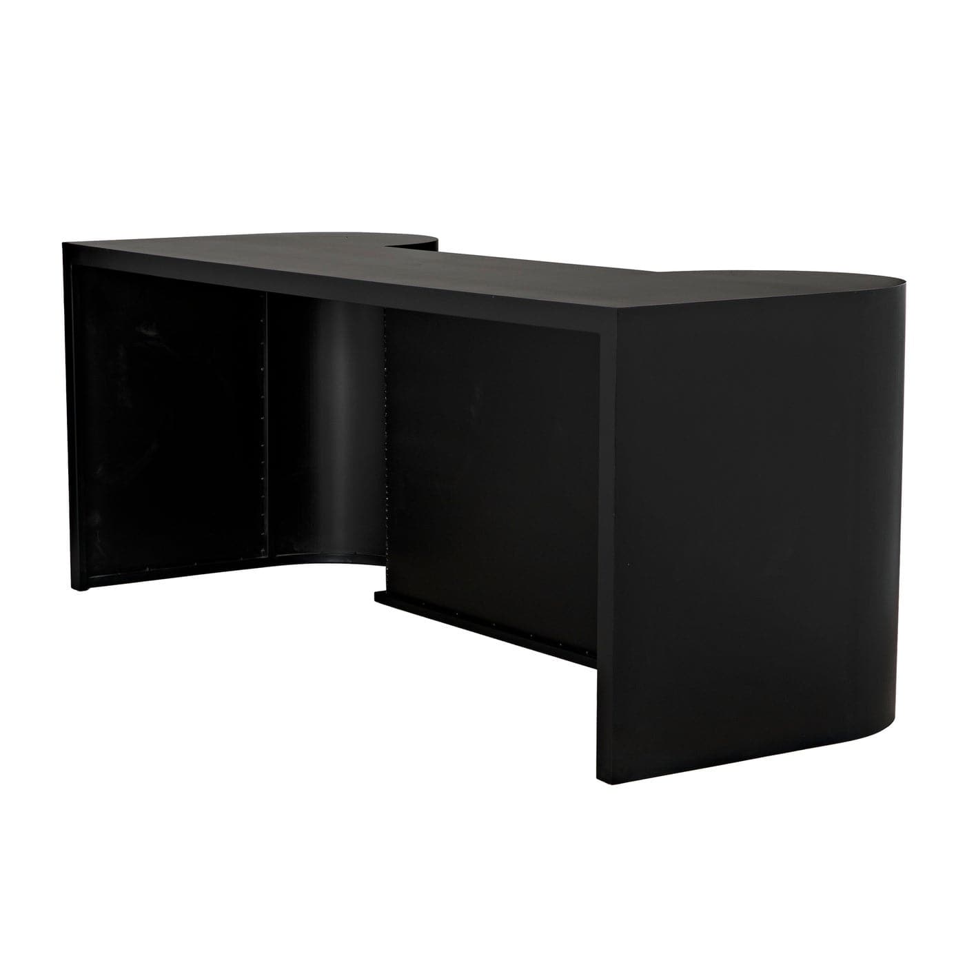 Concierge Desk - Black Steel-Noir-NOIR-GDES197MTB-Desks-5-France and Son