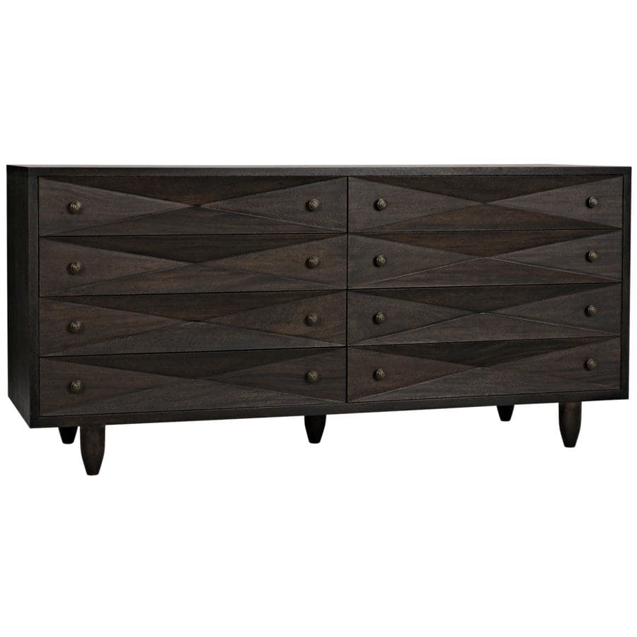 Diamond Double Chest-Noir-NOIR-GDRE180-2EB-DressersEbony Walnut-3-France and Son