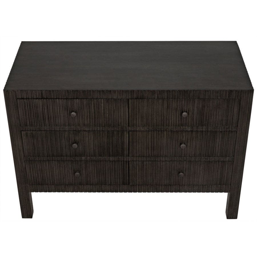 Conrad 6 Drawer Dresser-Noir-NOIR-GDRE221P-Dressers-3-France and Son