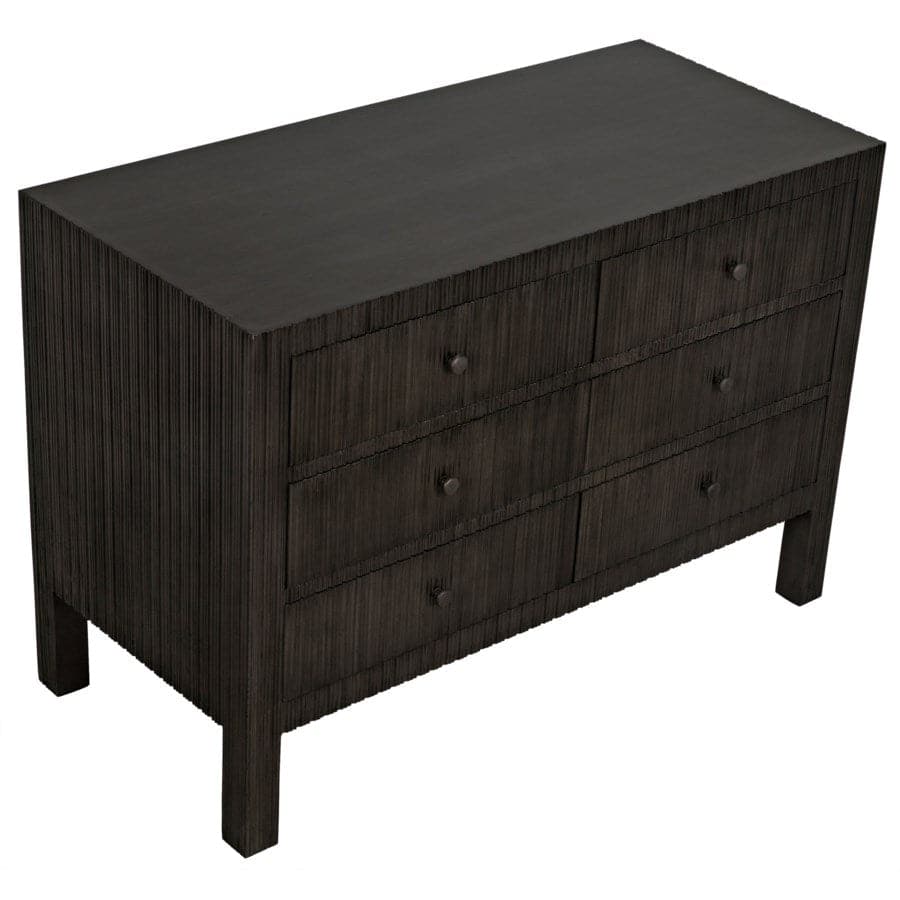 Conrad 6 Drawer Dresser-Noir-NOIR-GDRE221P-Dressers-5-France and Son