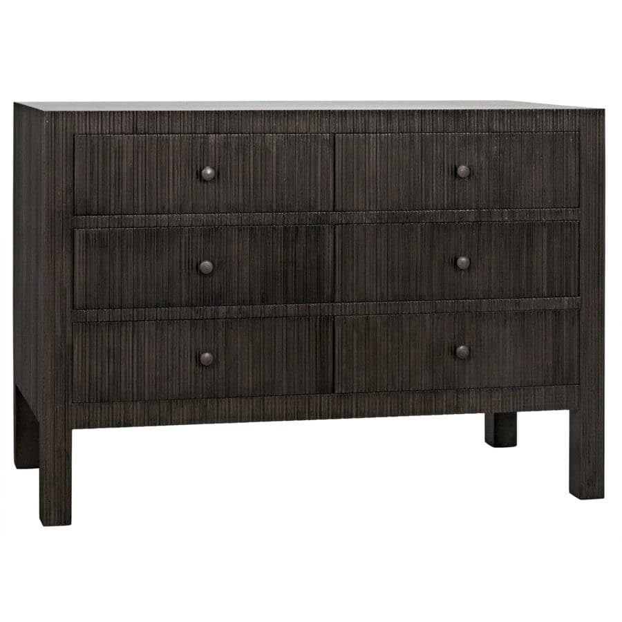 Conrad 6 Drawer Dresser-Noir-NOIR-GDRE221P-Dressers-1-France and Son