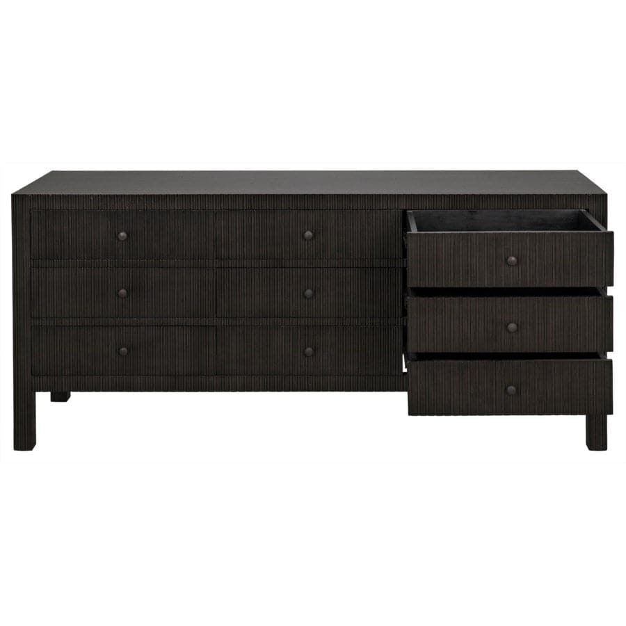 Conrad 9 Drawer Dresser-Noir-NOIR-GDRE222P-Dressers-4-France and Son