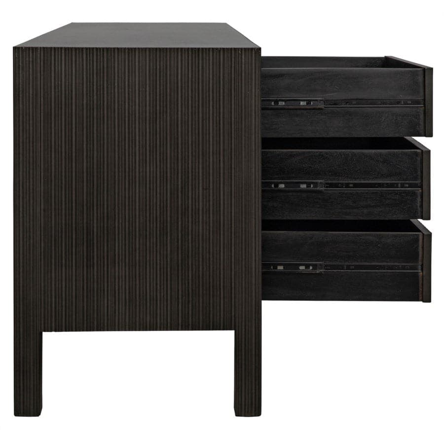 Conrad 9 Drawer Dresser-Noir-NOIR-GDRE222P-Dressers-7-France and Son