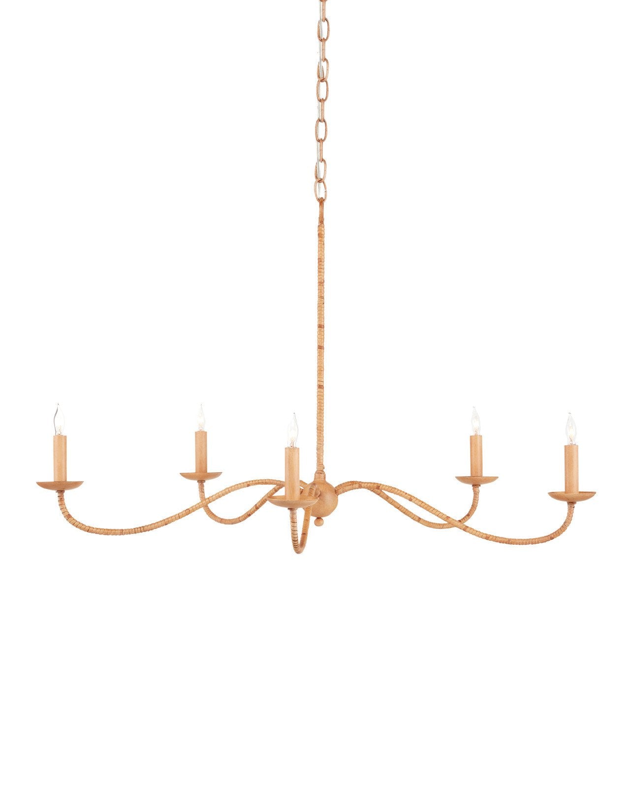 Saxon Small Tan Chandelier