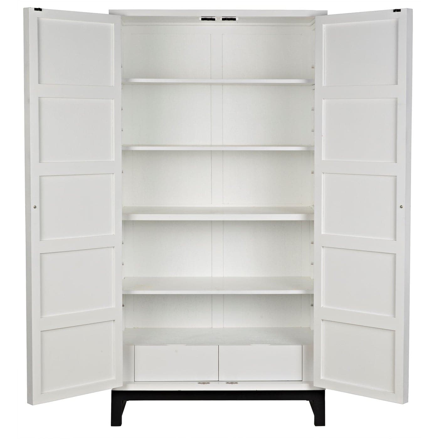 Maharadscha Hutch - Small Solid White-Noir-NOIR-GHUT118SW-S-Bookcases & Cabinets-2-France and Son