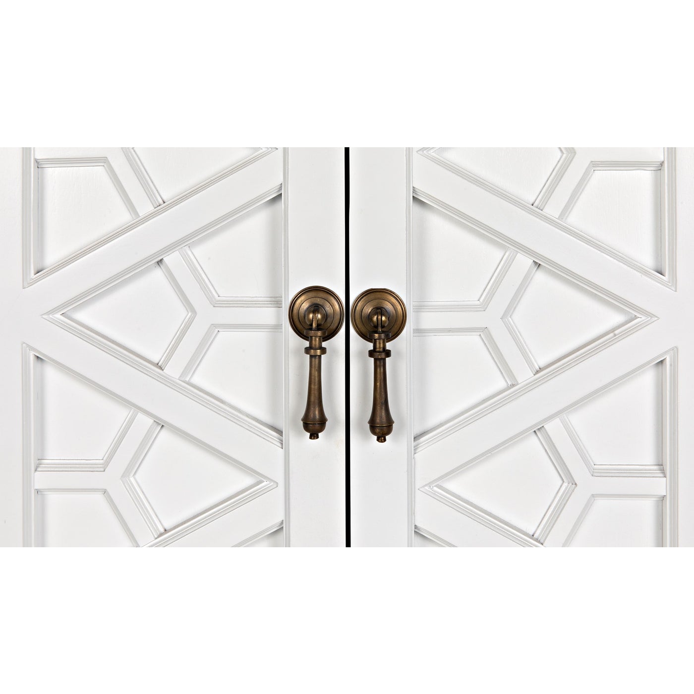 Maharadscha Hutch - Small Solid White-Noir-NOIR-GHUT118SW-S-Bookcases & Cabinets-6-France and Son