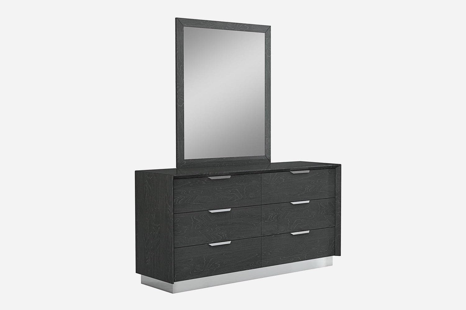 Navi Double Dresser-Whiteline Modern Living-WHITELINE-DR1354-GRY-DressersGrey-2-France and Son