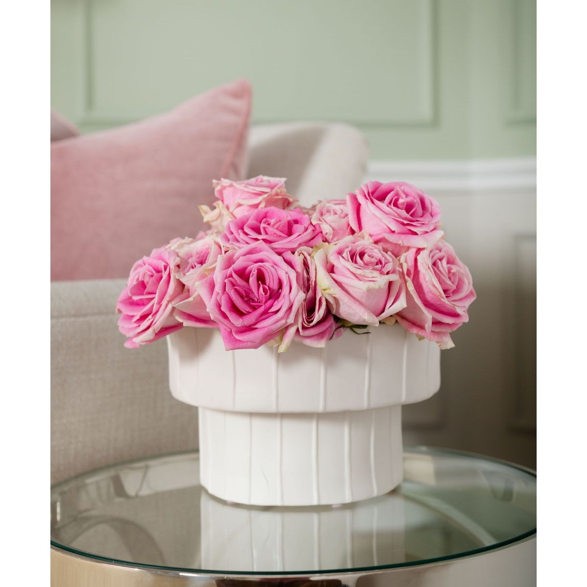 Girasol Vase, Blanc de Chine