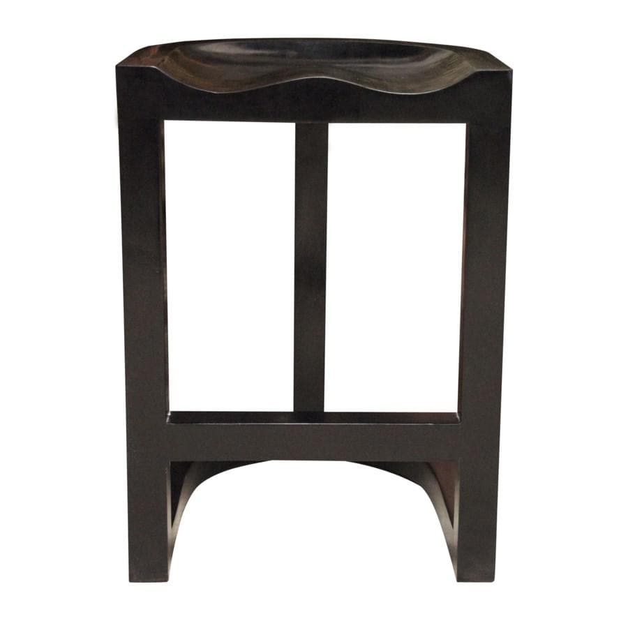 Saddle Counter Stool-Noir-NOIR-GSTOOL111HBS-Bar Stools-3-France and Son