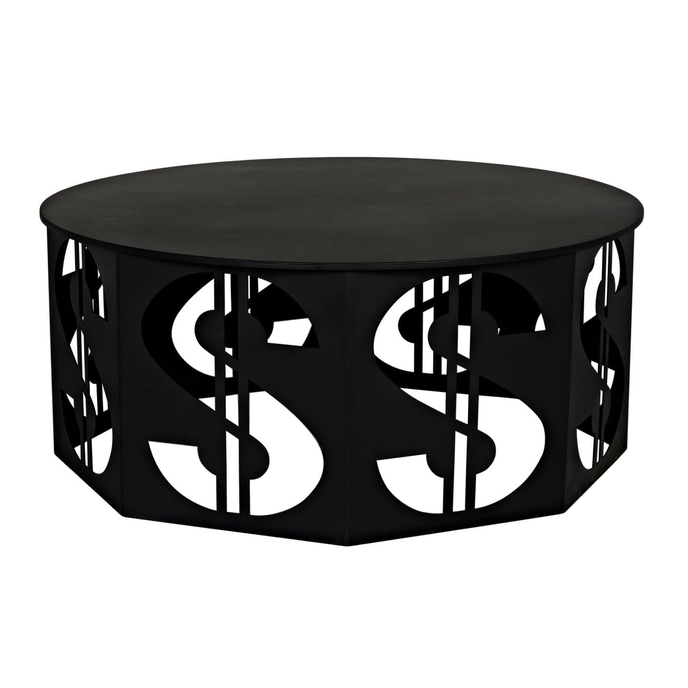 Dollar Coffee Table Black Steel-Noir-NOIR-GTAB1119MTB-Coffee Tables-4-France and Son