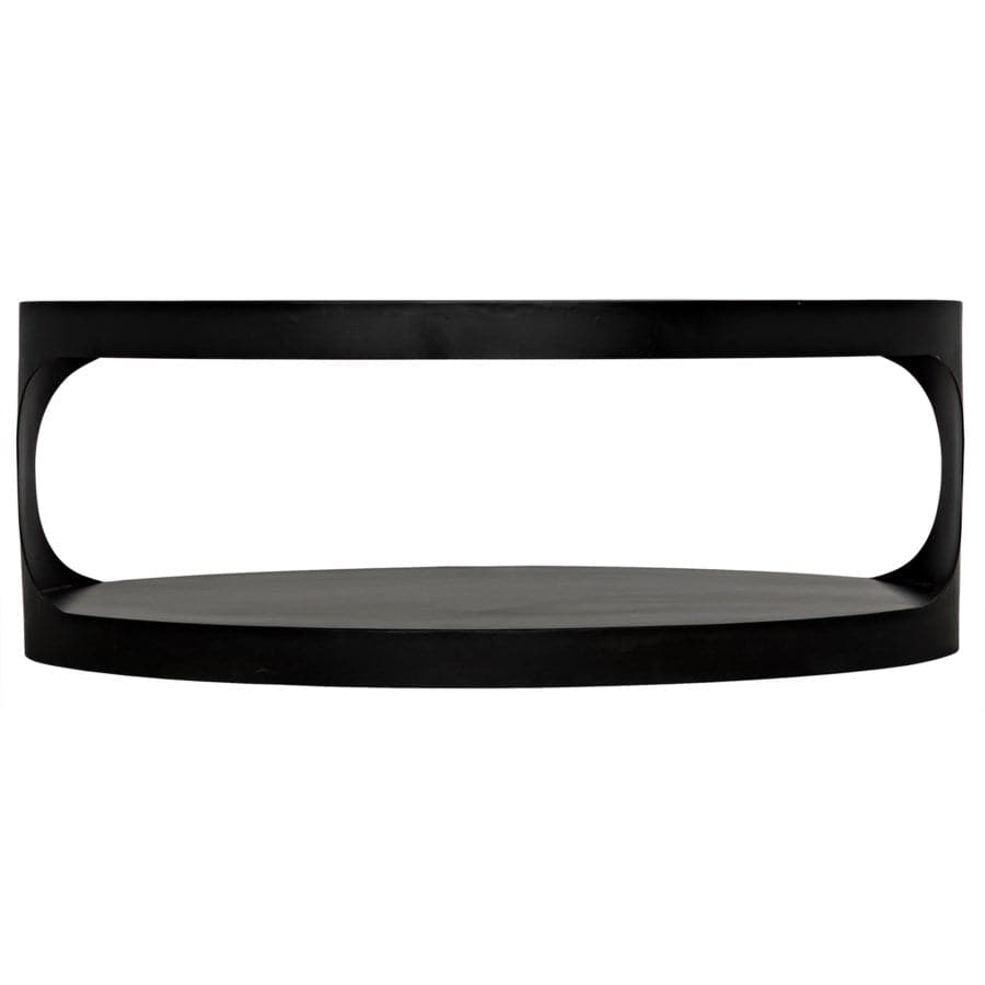 Eclipse Oval Coffee Table-Noir-NOIR-GTAB132MTB-Coffee Tables-2-France and Son