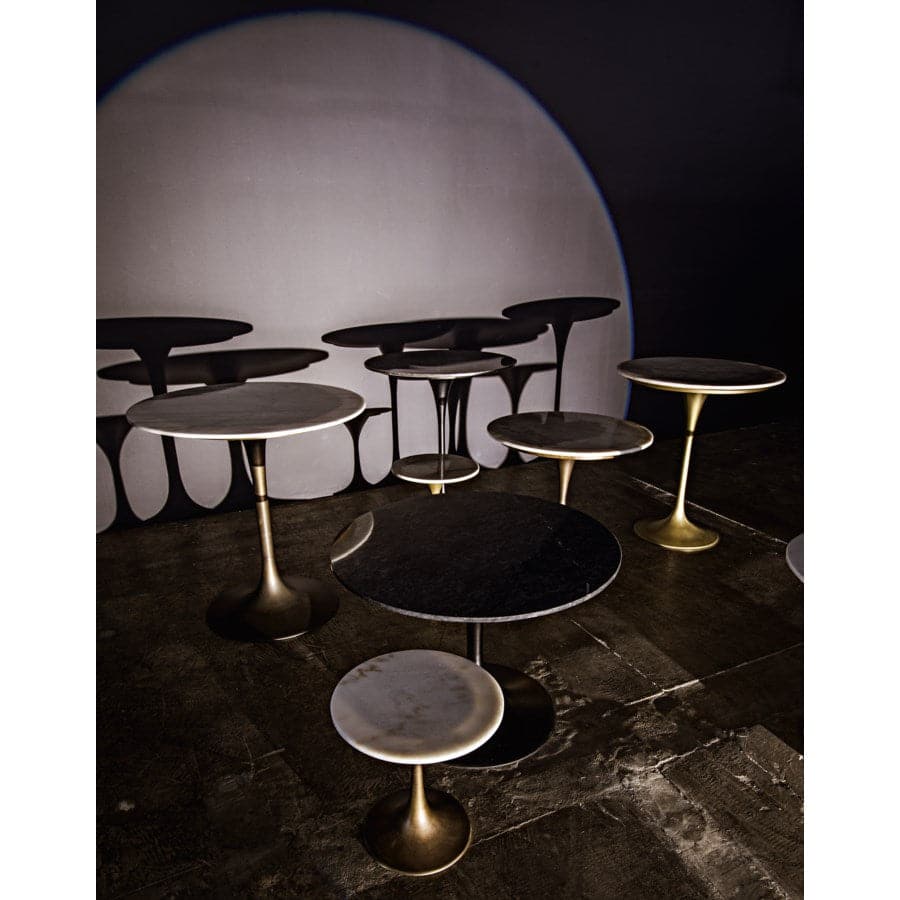 Laredo Bistro Table-Noir-NOIR-GTAB515MTB-20-Dining Tables20"-Black Metal & Marble-2-France and Son