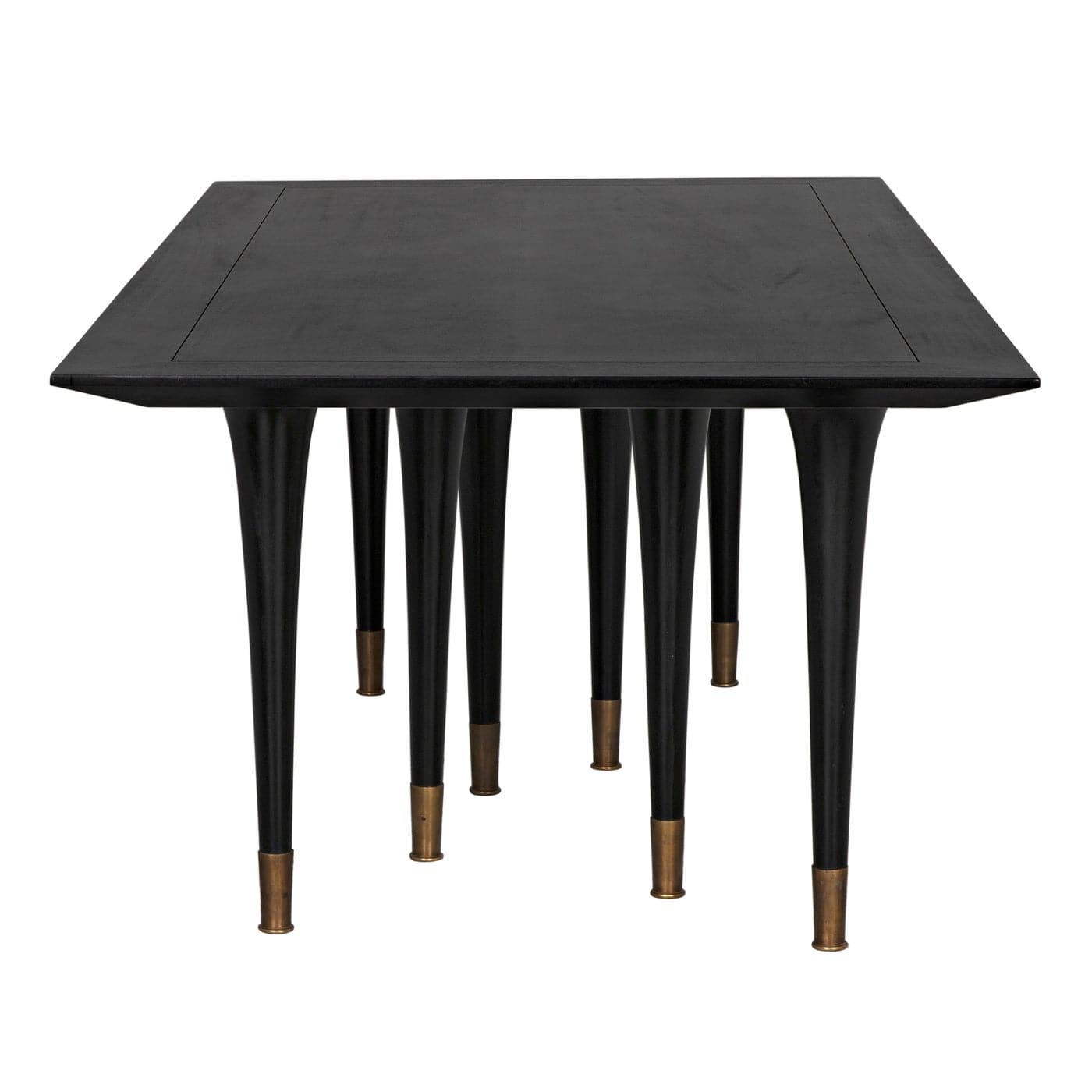 Romeo Dining Table - Hand Rubbed Black-Noir-NOIR-GTAB582HB-Dining Tables-2-France and Son