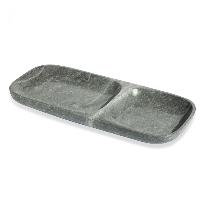 Harlow Dual Section Tray - Grey-Interlude-INTER-989029-1-France and Son