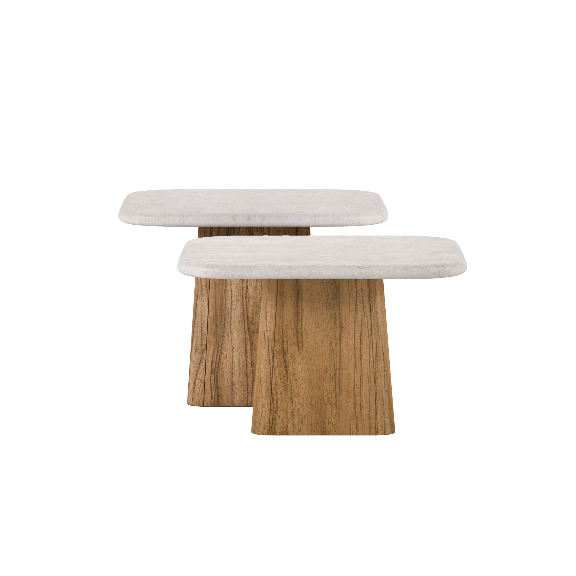 Portico Bunching Tables - Brown, White