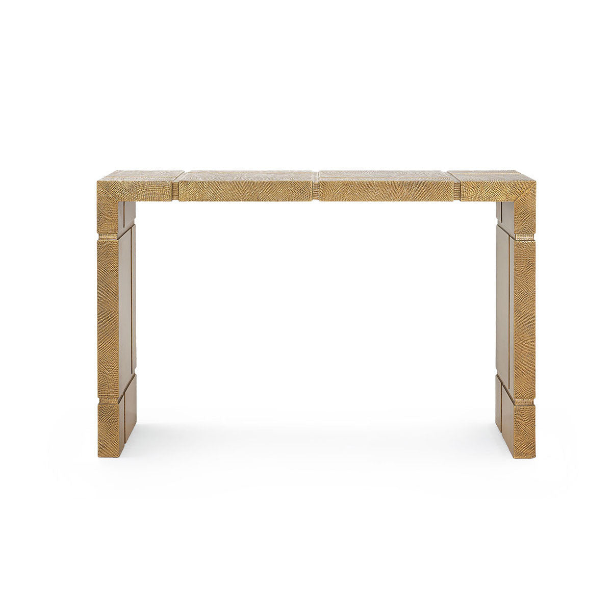 Hollis Console Table, Antique Brass