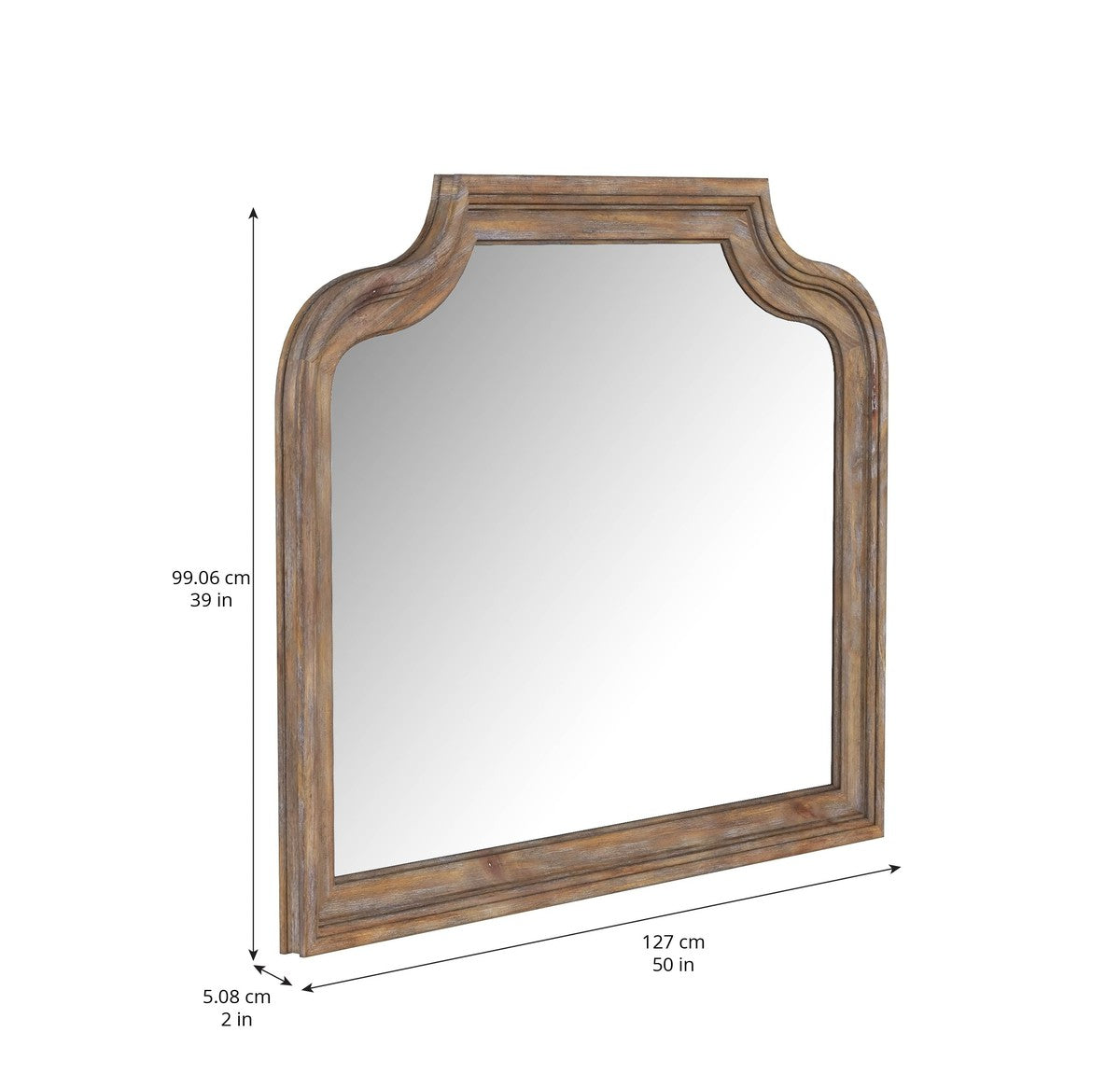 Architrave Mirror - Brown