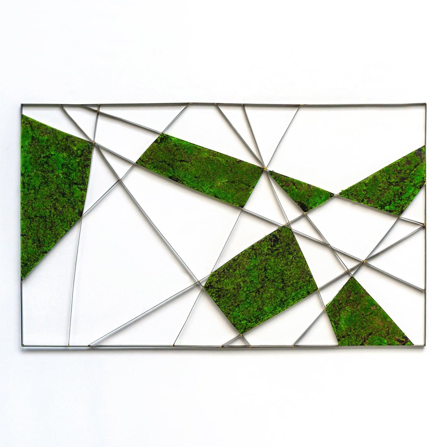 Intersect Wall Art With Moss Shap-Gold Leaf Design Group-GOLDL-HY1501-1-Wall Decor-1-France and Son