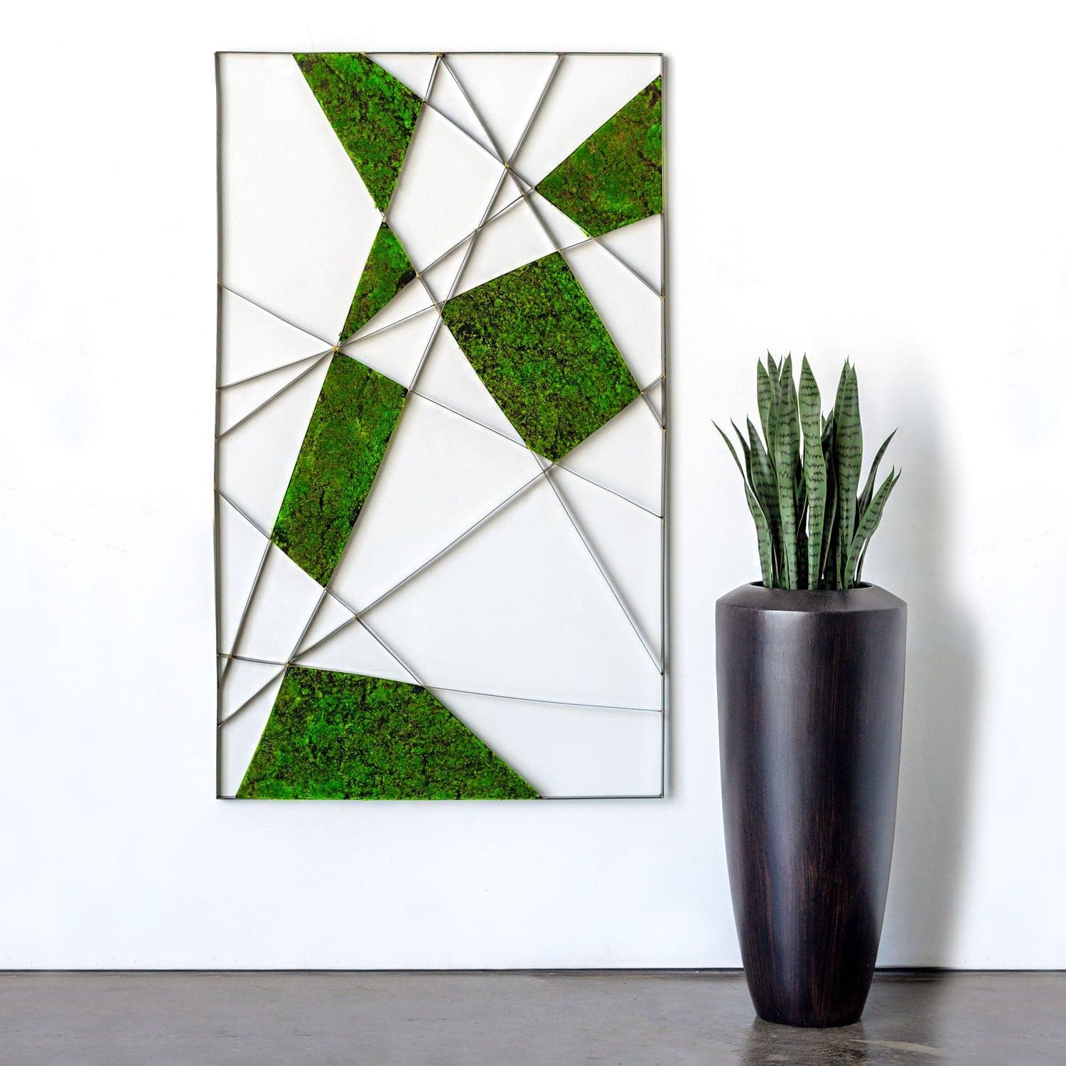 Intersect Wall Art With Moss Shap-Gold Leaf Design Group-GOLDL-HY1501-1-Wall Decor-2-France and Son