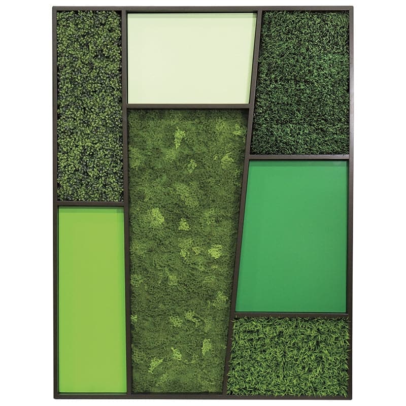 Green Wall - Mondrian-Gold Leaf Design Group-GOLDL-HY3007-Wall Decor-1-France and Son