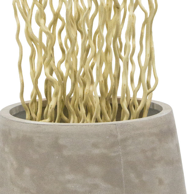 Bleached Kuwa in Large Urbano Bell Planter-Gold Leaf Design Group-GOLDL-HY8321-LG-Planters-2-France and Son
