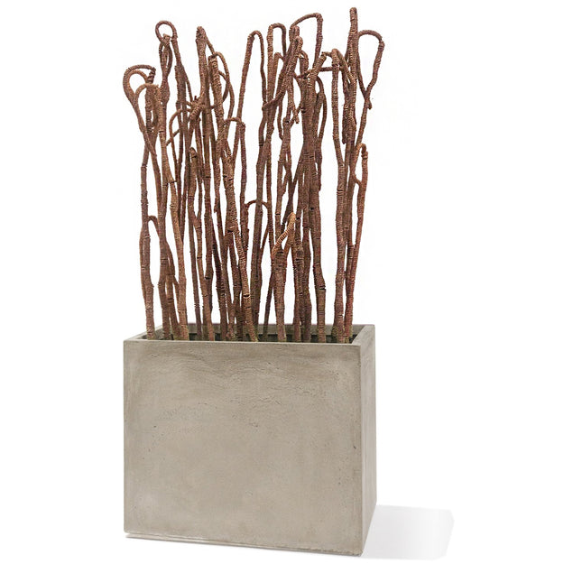Rope Wrapped Hanging Willow in Urbano Planter-Gold Leaf Design Group-GOLDL-HY8323-LG-Planters-1-France and Son