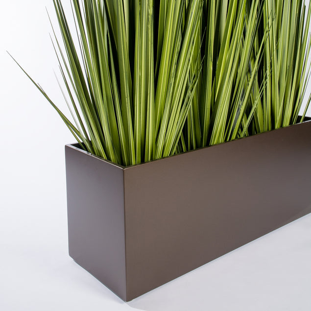 Century Grass In Rectangle Planter-Gold Leaf Design Group-GOLDL-HY8294-Planters64"OL-5-France and Son